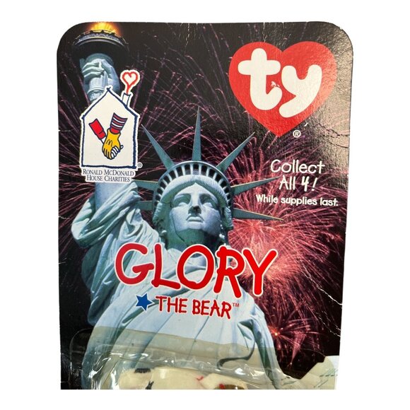 Ty McDonald’s Teenie Beanie Babies “Glory the Bear” 1999 Ronald McDonald House N - Picture 2 of 4